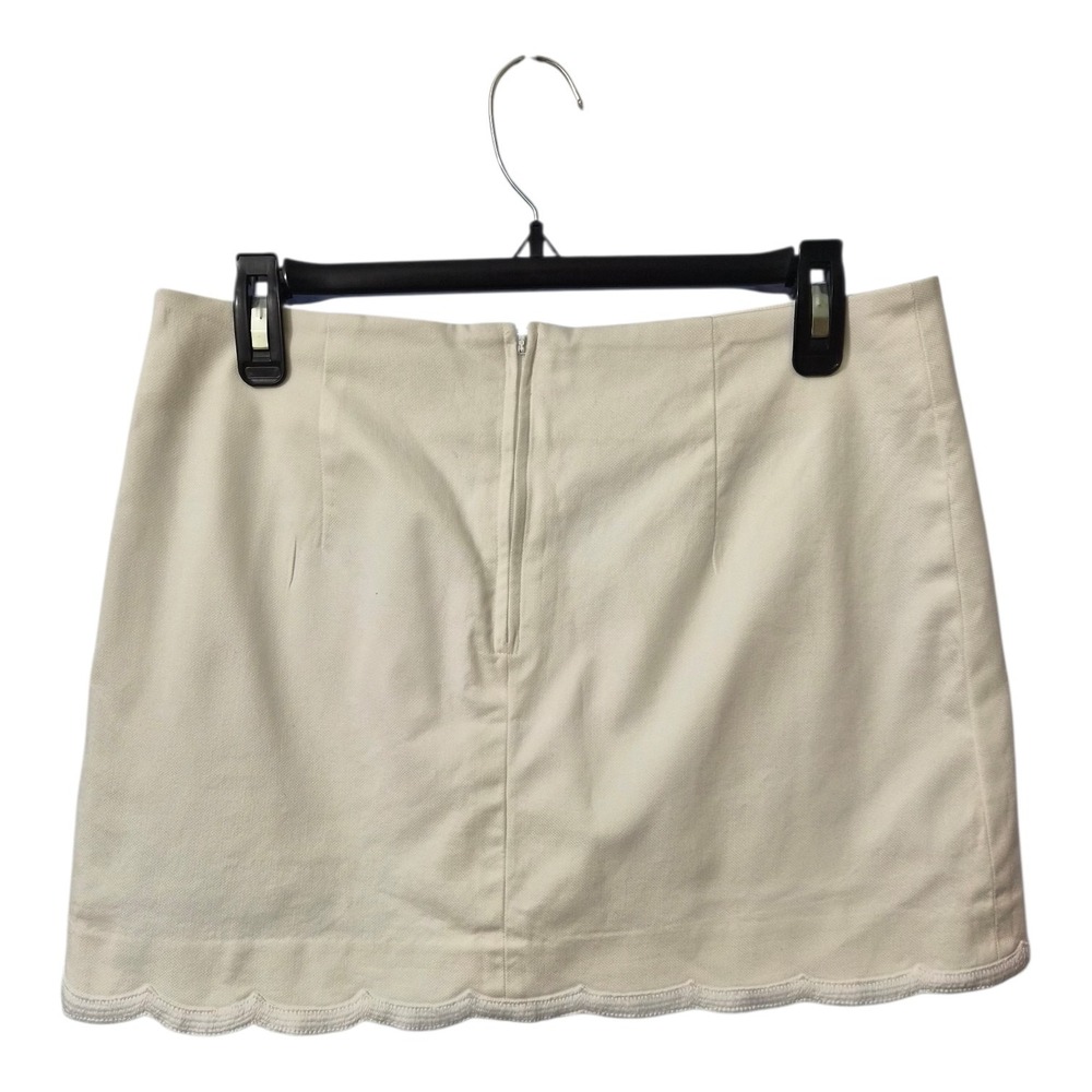 Lilly Pulitzer Michelina Mini Skort White Scallop Trim Golf Tennis Size 6 - Picture 2 of 8